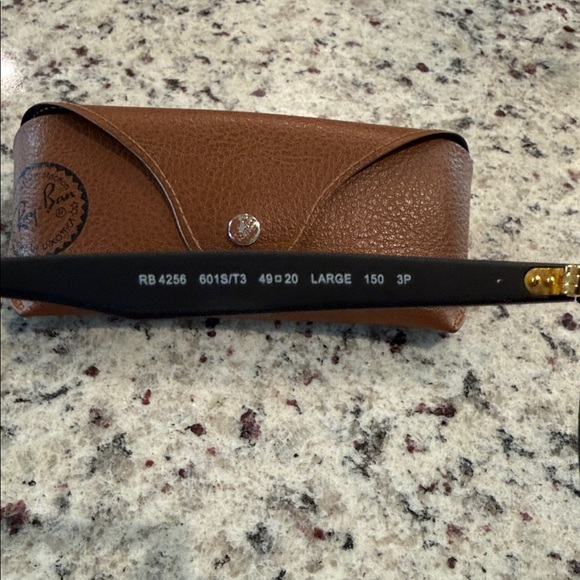 Ray-Ban Black and Gold Round Double Bridge Sunglasses - Picture 4 of 4